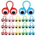 thumbnail image 2 of ColoMX 100 Uds. Anillos de marionetas de dedo con forma de globo ocular, juguetes para dedos de ojos, recuerdos de fiesta para niños, regalos de fiesta, 2 of 7