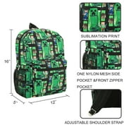 Minecraft Creeper All-Over Print 16 Backpack