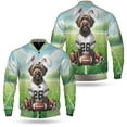 thumbnail image 3 of Happy Easter Hello Spring Wirehaired Pointing Griffon Playing Football All Over Print 3D Baseball Jacket Dog Lover Bomber Jacket Softball - 13003, 3 of 6