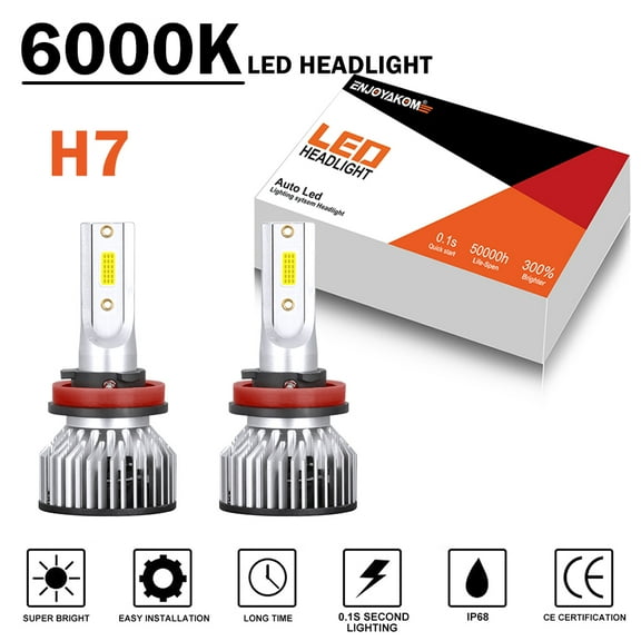 Pair H8 H9 H11 Low Beam Bulb For Toyota Prius Plug-In 2012 2014 2015 6000K H11 LED Headlights Bright White