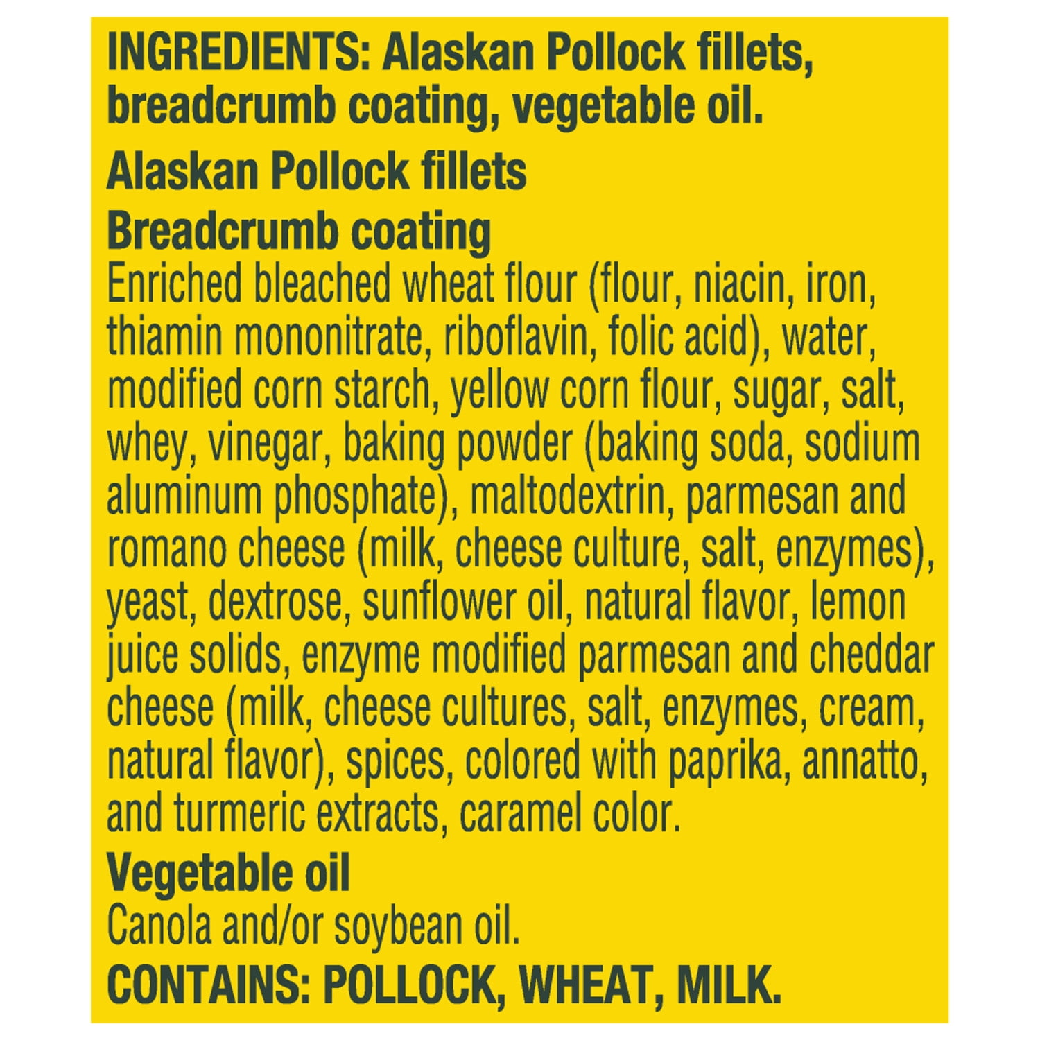 Gorton’s Parmesan Crusted Wild Caught Alaskan Pollock Fillets, 10 Count