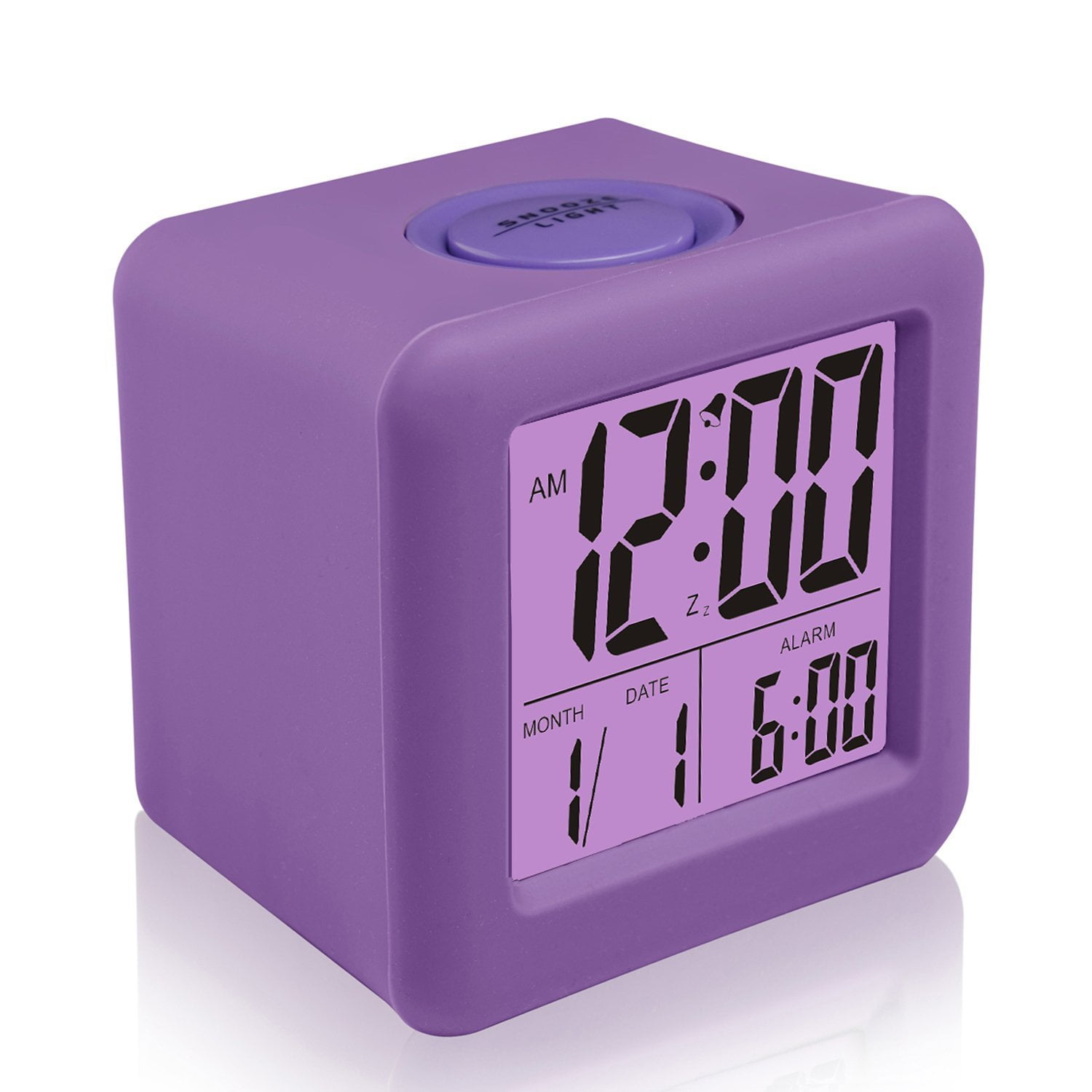 travel alarm clock with silent tick