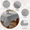 thumbnail image 5 of Gray Striped Table Cloth Waterproof Tablecloths, Modern Minimalist Vertical Stripes Lines Tablecloth Dining Table Cover for Kitchen Party Tabletop Outdoor, Rectangle Tablecloth 60x120 Inch, 5 of 9