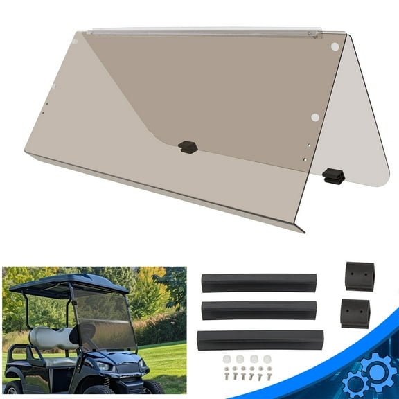 Smoke Tinted Windshield Folding For Yamaha G14 G16 G19 1995-2003 Golf Cart Part