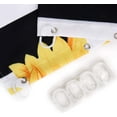 thumbnail image 4 of JOOCAR Sunflower Shower Curtain with 12 Hooks Washable Polyester Fabric 72"x72" inch, 4 of 7