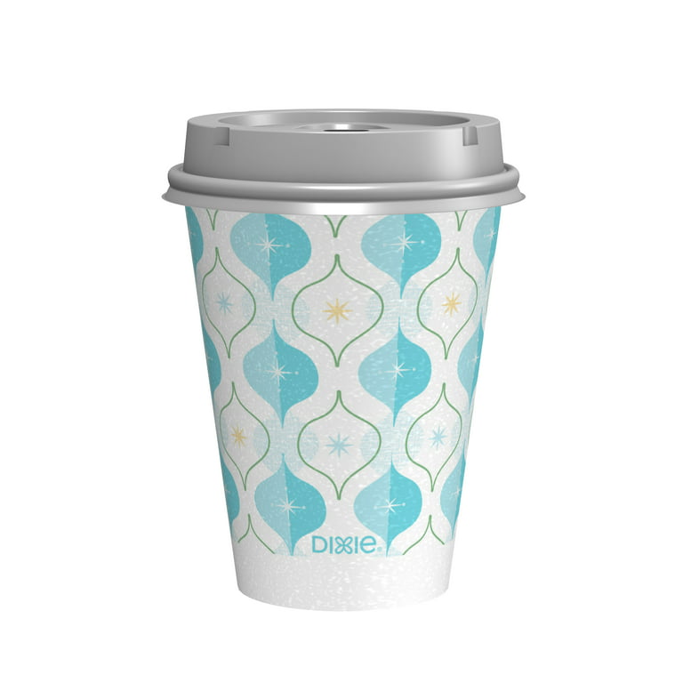 Dixie to Go Holiday Paper Hot Cups, w/ Lids, Limited Edition, 12oz 14ct 