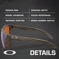 thumbnail image 2 of Oakley OO9102 Holbrook Square Shaped Polarized Sunglasses for Men - Includes Official Eyewear Kit - Woodgrain Frame with Prizm Shallow Water Lens, 2 of 6