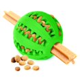 thumbnail image 1 of SunGrow Bola masticable para dentición para conejos, hurones, cobayas, cachorros, gatitos, rompecabezas, dispensador de golosinas, acuario, peces, gusanos de sangre y soporte para aperitivos, 1 of 1