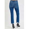 thumbnail image 2 of RISEN Full Size High Rise Distressed Crop Straight Jeans, 2 of 6