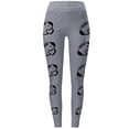 thumbnail image 4 of MGDXOX Game Day Football Leggings for Women Football Season Yoga Pants Sunday Tummy Control Graphic Workout Leggings Gray S, 4 of 4