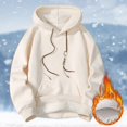 thumbnail image 1 of WILLBEST Sudaderas Navideñas para Hombre, Color Sólido, Invierno, Gruesa, Cálida y Cómoda, Sudadera con Capucha, Sudadera Informal Holgada Grande, 1 of 5