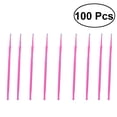 thumbnail image 1 of 100pcs Disposable Micro Applicator Eyelash Extension Cotton Swabs Micro Brush Wands Makeup Tools Pink, 1 of 8