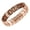 Rose Gold, variant on Unisex Magnetic Hematite Bracelet with Natural Volcanic Stone for Couples - Elastic Comfort Fit, Improves Circulation & Metabolism, Durable & Safe, 50-60mm, Various Colors