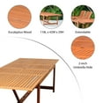 thumbnail image 4 of Amazonia Brooks 9-Piece Eucalyptus Extendable Rectangular Patio Dining Set, Seating Capacity: 8, 4 of 11