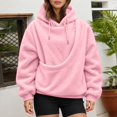 thumbnail image 7 of Women's Oversized Hooded Sweatshirt With Pet Pouch Front Pocket, Lined Pullover Hoodie For Small Dogs Cats And Daily Wear, 7 of 7