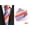 B118, variant on Men Colorful Striped Rainbow Jacquard 8cm Polyester Necktie Tie Casual