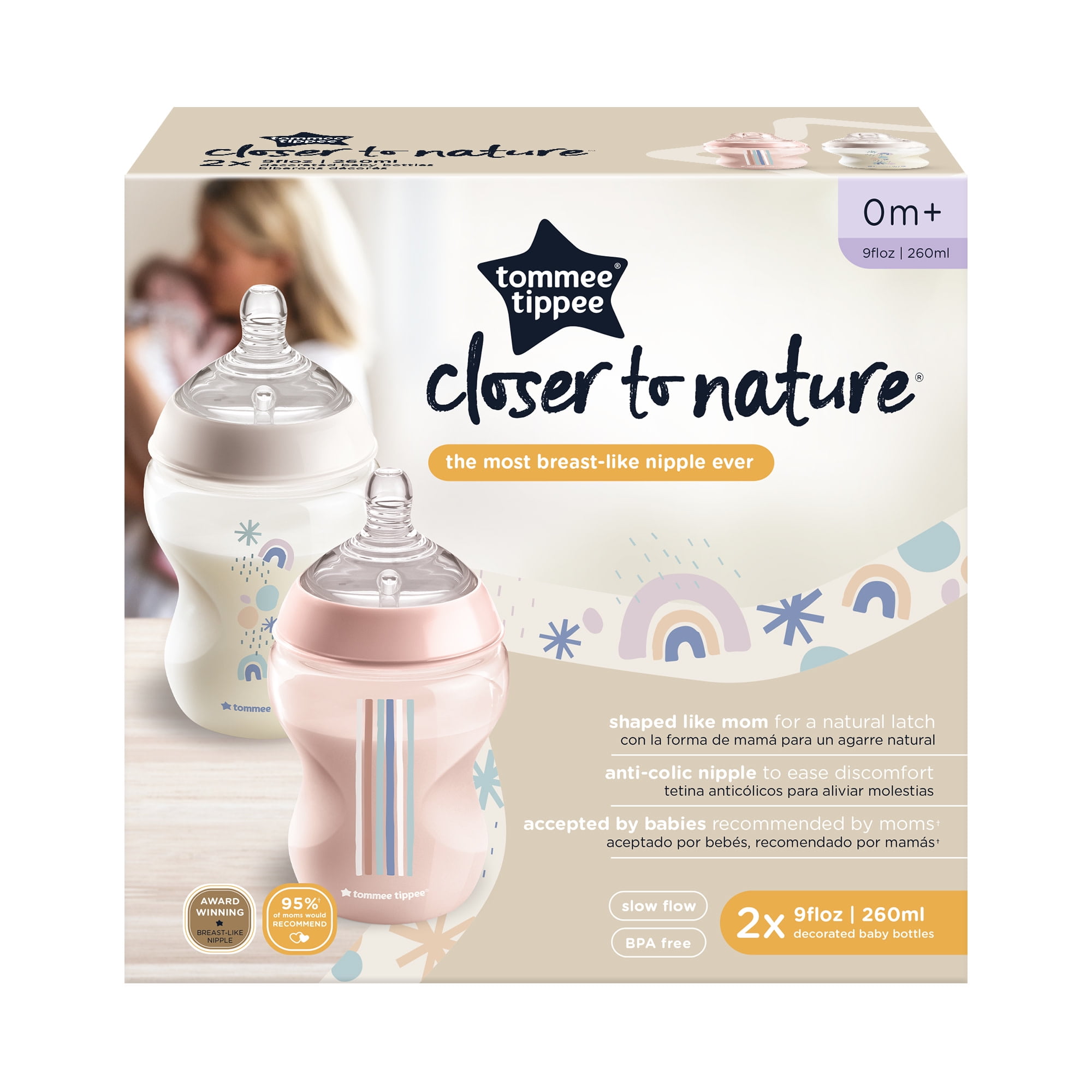 TOMMEE TIPPEE CLOSER TO NATURE PROTEGE MAMELONS X2