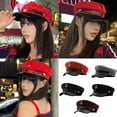 thumbnail image 2 of Stylish Wool Berets Music Festival Hat Adjustable Berets Hat Hiphop Berets Hat for Cold Weather, 2 of 8