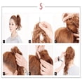 thumbnail image 4 of 1 pieza de paquetes de cabello para pelucas y tocados, paquetes de cabello enrollados, piezas de cabello largo y rizado y resortes Grubify, 4 of 5