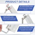 thumbnail image 3 of 7 Inch Screen and Storm Door Closer Spring Door Stop Screen Door Latch Security Stopper White, 3 of 7