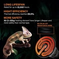 thumbnail image 5 of Simple Deluxe 25W Mini Ceramic Heat Emitter Reptile Heat Lamp Bulb No Light Emitting Brooder Coop Heater for Amphibian Pet & Incubating Chicken, 2-Pack, 5 of 7