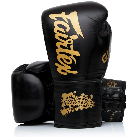 Fairtex Glory BGLG1 Laced Black Kick Boxing Glove