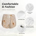 thumbnail image 6 of Picia Tortilla Pattern Women's 2 in 1 Athletic Running Shorts High Waisted Workout Casual Gym Sweat Shorts with Comfy Liner Zipper Pockets-Large, 6 of 9