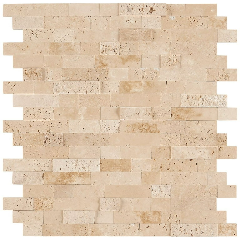 Bond Tile Easy Luxe Brick Crema 10.82 in. x 11.8 in. Marble Peel and Stick Tile (0.88 Sq. Ft. / Sheet) Bond Tile Easy Luxe Brick Crema 10.82 in. x 11.8 in. Marble Peel and Stick Tile (0.88 Sq. Ft. / Sheet)