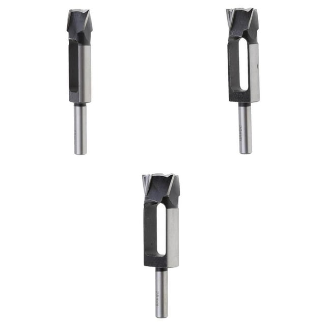 3 uds., de agujeros para de , herramienta para clavijas, vástago de 13mm, 15mm, 20mm, 25mm de diámetro kusrkot Cortador de enchufes