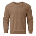 thumbnail image 4 of Men's Oversized Crewneck Sweatshirts Fuzzy Knit Casual Chunky Warm Fall Pullover Sweaters Top Trendy Outfits, 4 of 4