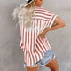 thumbnail image 5 of Camisas de Manga Corta para las Mujeres Impresas Cuello Redondo Blusa Casual, Camisas de Manga Corta para las Mujeres, 5 of 9