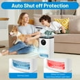 thumbnail image 3 of Fibevon Dehumidifier for Basement, 48oz Quiet Dehumidifier for Home with Auto Shut off, Timer, Sleep Mode, Defrost, 7 Color Light Portable Small Dehumidifier for Bathroom, Basement, Closet, RV, 3 of 7