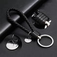 thumbnail image 2 of LLavero de cuerda tejida trenzada de cuero PU para hombre y mujer, colgante de bolso DIY, soporte de llavero, llavero de baratija de coche, regalo de joyería, 1 piezas, 2 of 4