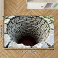 thumbnail image 2 of Stone Well Illusion Floor Mat Soft Small Velvet Area Rugs Non Slip Indoor Floor Carpet for Living Room Bedroom Decor, 2 of 5