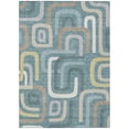 thumbnail image 2 of Addison Rugs Chantille Indoor/Outdoor Transitional Mid-century Modern Teal Machine Washable Rectangle Rug, 5' x 7'6", 2 of 8