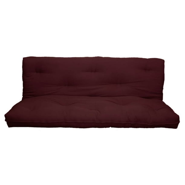 Full Futon Pad in Burgundy