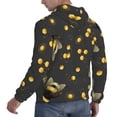 thumbnail image 6 of Haiem Bumblebee Patterned Men's Hoodie with Kangaroo Pocket - Ideal Pullover Sweatshirt for Daily Wear, Travel, and Home-X-Large, 6 of 7