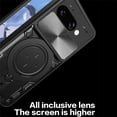 thumbnail image 5 of KOMI for Google Pixel 9a 6.3" Armor Case with Magnetic Ring Kickstand, Rugged Military Grade Shockproof Case with Slide Camera Lens Cover for Google Pixel 9a Black, 5 of 5