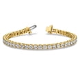 thumbnail image 3 of Primal Gold 14 Karat Two-Tone AA Diamond Tennis Bracelet, 3 of 5