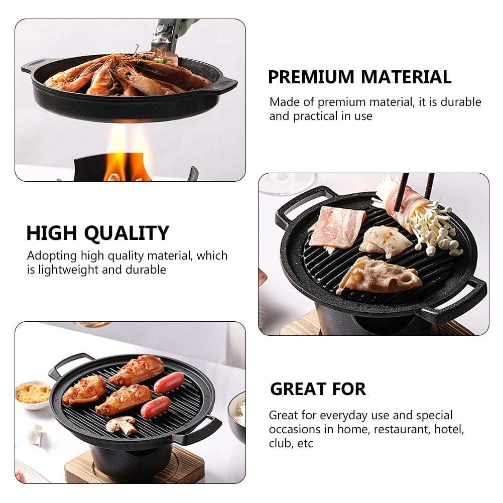 PAMINGONO 1Set Grill Stove with Space Saving Design Non Stick Aluminum for Home Use in Assorted Colors