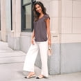 thumbnail image 2 of SUNBS Blouses for Women Lace Tops Pleated Short Sleeve Shirts Summer Business Casual Dressy Clothes, 2 of 6