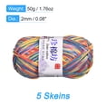 thumbnail image 2 of Unique Bargains Cotton Blend Orange Blue Yarn, 5 Pack, 2 of 8