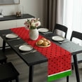 thumbnail image 2 of Watermelon Table Runner 72 Inches Long, Black Polka Dots Green Summer Fruits Kitchen Coffee Dining Table Decoration for Home Party Birthday Wedding Home Decor 18x72 Inches, 2 of 8