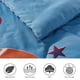 thumbnail image 3 of Juego de cama en miniatura para niños y adolescentes de 6 piezas en una bolsa: edredón deportivo de microfibra suave multicolor con diseño de baloncesto, fútbol y sábana ajustable, tamaño doble, 3 of 5