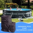 thumbnail image 6 of Pool Pump Cover Waterproof 600D Oxford, Outdoor All-Weather Dustproof UV-Resistant for High/Low Profile Pumps, 6 of 8