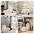 thumbnail image 2 of FUANGUI Armless Accent Chair Cover Slipcover, Stretch Spandex Chair Covers for Living Room Removable Washable for Armless Chair Furniture Protector C104, 2 of 3
