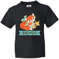 thumbnail image 3 of Inktastic Big Sis Woodland Fox Sister Youth T-Shirt, 3 of 5
