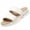 Beige, variant on Shrysg Women's Platform Sandals Casual Comfy Slippers Non-Slip Breathable PU Slip On Beach Shoes for Daily Wear Khaki