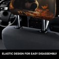 thumbnail image 6 of 2 PCS Car Headrest Cover, Maple Forest Panda Soft Car Seat Head Rest Cover Protector Interior Car Accessories Seat Covers for Cars Truck Auto Only Covers, 6 of 8