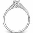 thumbnail image 2 of 14K White Gold Diamond Round Semi-Mount By-Pass Engagement Ring (Size 7) Made In India -Jewelry By Sweet Pea, 2 of 10